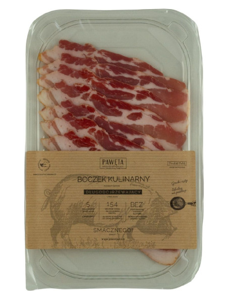 BOCZEK WIEPRZOWY DOJRZEWAJĄCY PLASTRY BEZGLUTENOWY 65 g - PAWĘTA