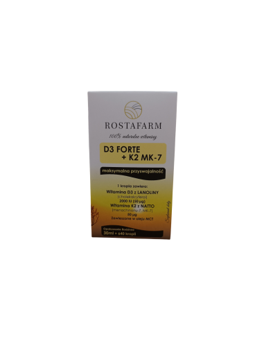 Witamina D3K2 forte - 30ml - Rostafarm