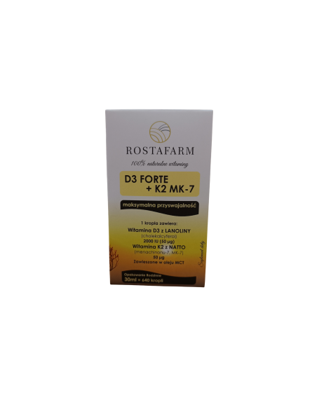 Witamina D3K2 forte - 30ml - Rostafarm