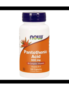 Pantothenic Acid 500mg - 100kaps - Now Foods