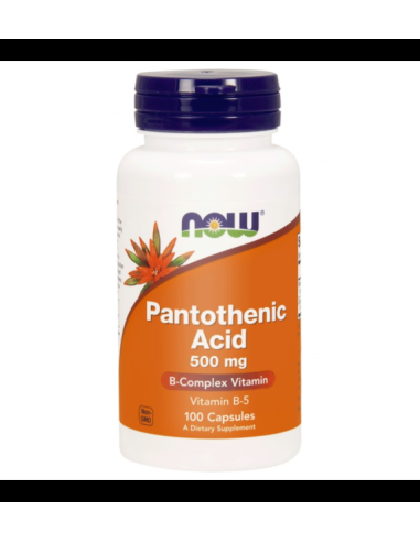 Pantothenic Acid 500mg - 100kaps - Now Foods