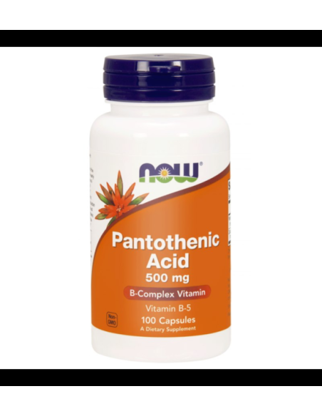 Pantothenic Acid 500mg - 100kaps - Now Foods