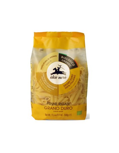Ekologiczny makaron z pszenicy durum penne - 500g - Alce Nero