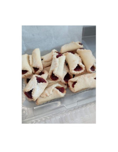 Ciastka smakoszki orkiszowe z marmoladą różaną - 250g - Dobra Piekarnia