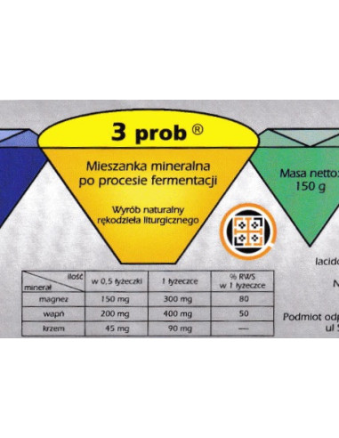 S Probio 3 probiomineral - 150g Wyrób naturalny rękodzieła liturgicznego
