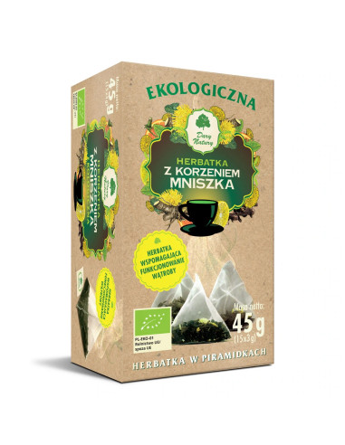 Ekologiczna herbatka z korzeniem mniszka piramidki - 15 x 3g - Dary Natury