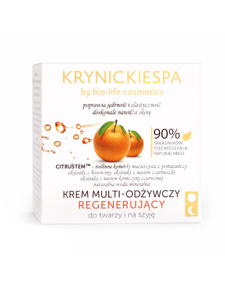 Borowinowy krem multi-odżywczy do twarzy i szyi - 50ml - Krynickie Spa