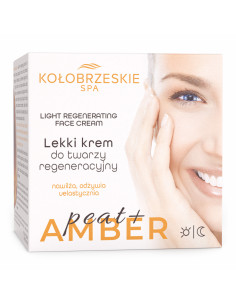 Lekki krem regenerujący z bursztynem i borowiną - 50ml - Krynickie Spa