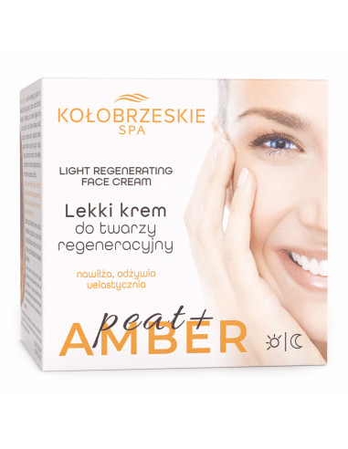 Lekki krem regenerujący z bursztynem i borowiną - 50ml - Krynickie Spa