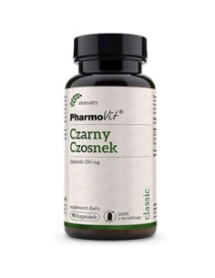 Czarny czosnek ekstrakt bezglutenowy - 90kaps - Pharmovit