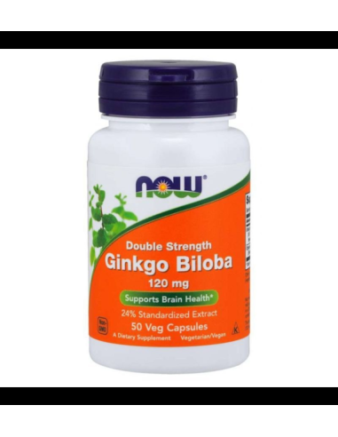 Ginkgo biloba 120mg - 50kaps - Now Foods