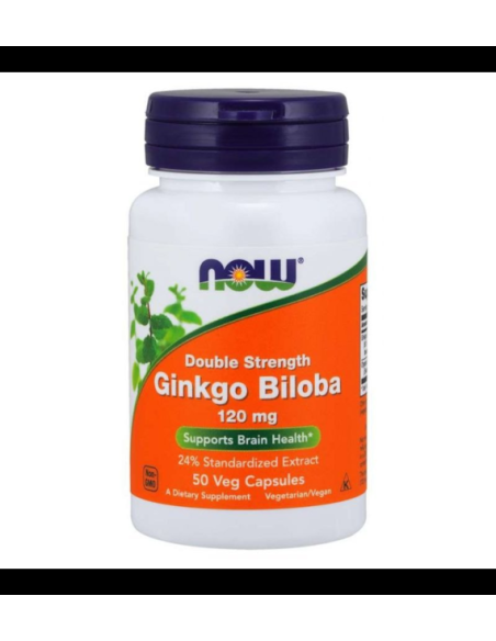 Ginkgo biloba 120mg - 50kaps - Now Foods