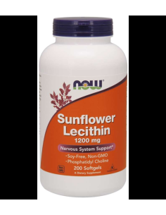 Lecytyna słonecznikowa 120mg - 200kaps - Now Foods
