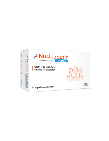Nucleobutin forte maślan sodu otoczkowany - 60kaps - Norsa Pharma