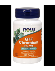 GTF Chrom 200mcg - 100tab - Now Foods