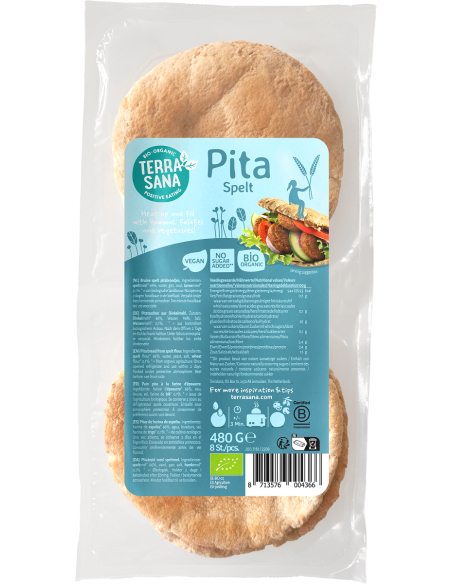 CHLEB PITA ORKISZOWY BIO 480 g - TERRASANA