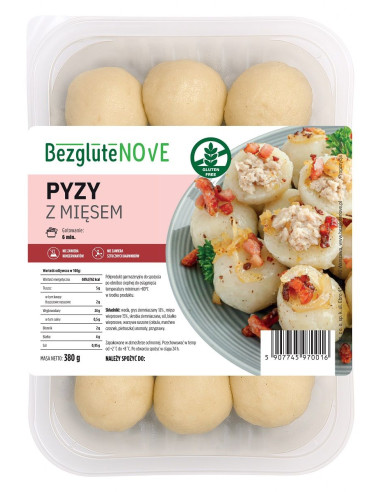 PYZY Z MIĘSEM BEZGLUTENOWE 380 g - BEZGLUTENOVE