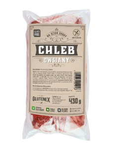 CHLEB OWSIANY KROJONY BEZGLUTENOWY 430 g - GLUTENEX