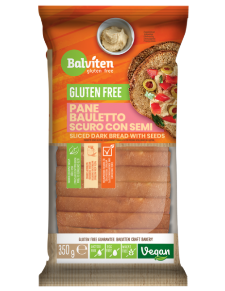 CHLEB CIEMNY Z ZIARNAMI KROJONY BEZGLUTENOWY 350 g - BALVITEN