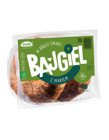 BAJGLE Z MAKIEM BEZGLUTENOWE (2 szt.) 190 g - INCOLA