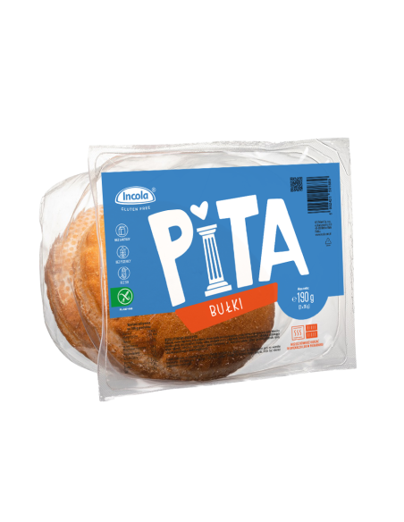 BUŁKI PITA BEZGLUTENOWE (2 szt.) 190 g - INCOLA