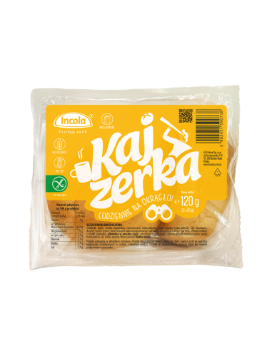 BUŁKI KAJZERKI BEZGLUTENOWE (2 szt.) 120 g - INCOLA