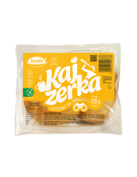 BUŁKI KAJZERKI BEZGLUTENOWE (2 szt.) 120 g - INCOLA