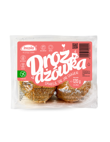 DROŻDŻÓWKA CHAŁKA BEZGLUTENOWA (2 szt.) 120 g - INCOLA