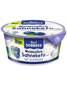 KEFIR KREMOWY Z JAGODAMI BIO 150 g - SOBBEKE