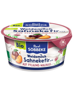 KEFIR KREMOWY ŚLIWKA - ORZECH WŁOSKI BIO 150 g - SOBBEKE