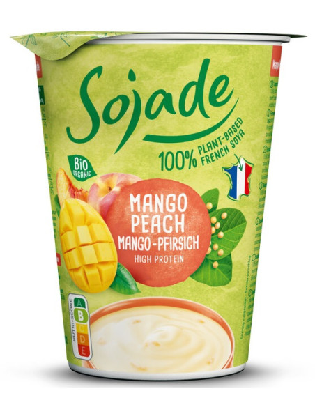 DESER SOJOWY MANGO - BRZOSKWINIA BEZGLUTENOWY BIO 400 g - SOJADE