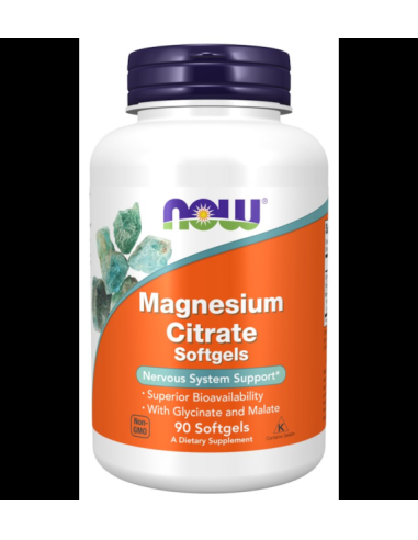Magnesium Citrate Softgels - 90kaps - Now Foods