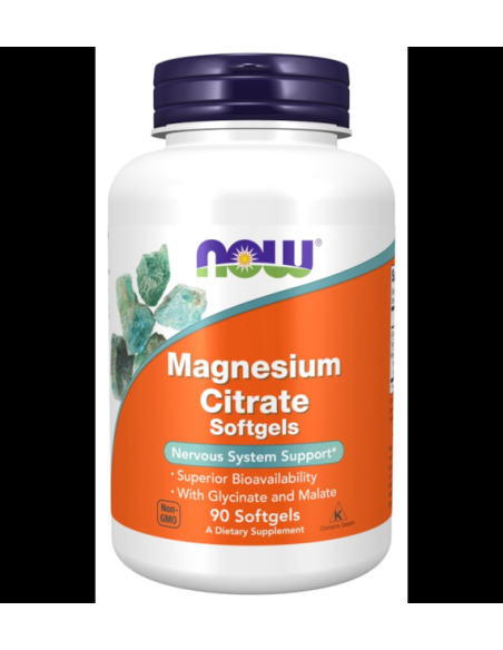 Magnesium Citrate Softgels - 90kaps - Now Foods