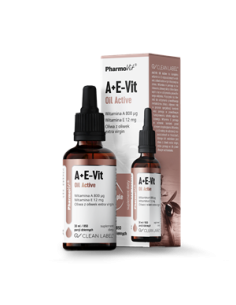 Witamina A + E w kroplach bezglutenowe - 30ml - Pharmovit (clean label)