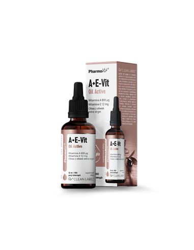 Witamina A + E w kroplach bezglutenowe - 30ml - Pharmovit (clean label)