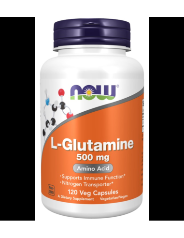 L-Glutamine 500mg - 120kaps - Now Foods