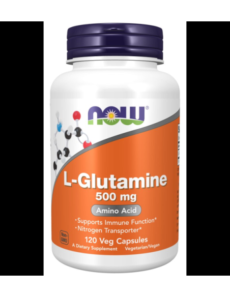 L-Glutamine 500mg - 120kaps - Now Foods