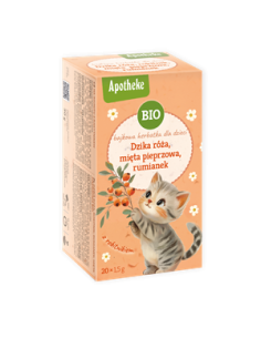 Herbatka bajkowa dla dzieci - dzika róża, mięta pieprzowa, rumianek i rokitnik bio (20 x 1,5 g) - 30g - Apotheke
