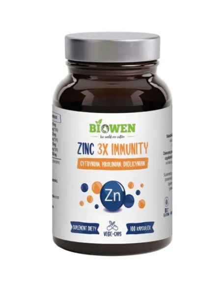 Cynk 3x immunity - 100kaps - Biowen