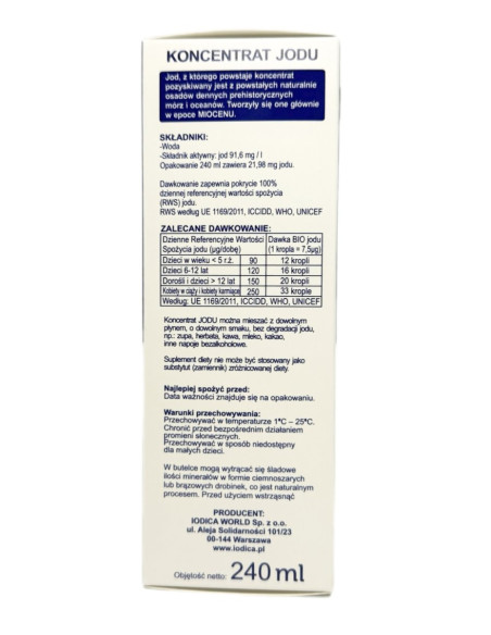 Iodica koncentrat jodu - 240ml - Iodica