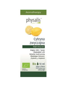 Olejek eteryczny cytryna zwyczajna BIO - 10ml - Physalis