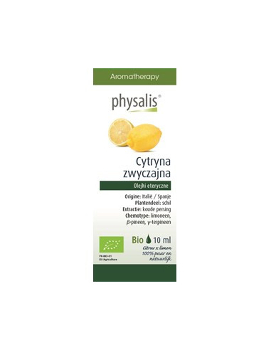 Olejek eteryczny cytryna zwyczajna BIO - 10ml - Physalis