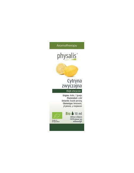 Olejek eteryczny cytryna zwyczajna BIO - 10ml - Physalis