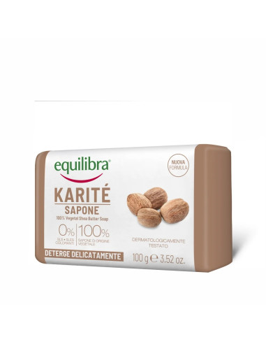 Mydło z Masłem Shea Kostka - 100g - Equilibra
