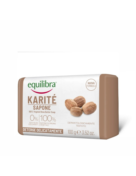 Mydło z Masłem Shea Kostka - 100g - Equilibra