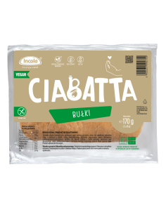 BUŁKI CIABATTA BEZGLUTENOWE (2 szt.) 170 g - INCOLA