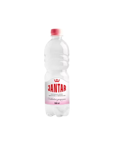 Woda żródlana średniomineralizowana delikatnie gazowana - 500ml - Jantar