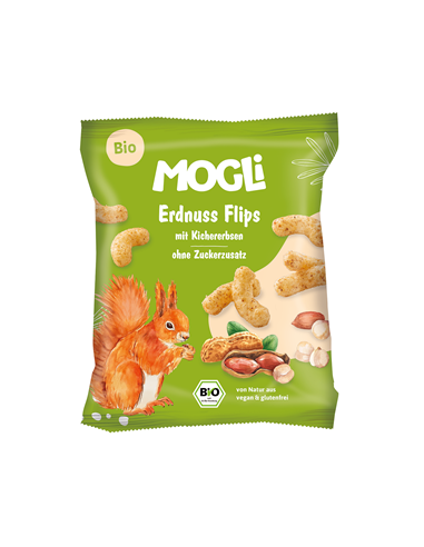 Chrupki o smaku orzeszków ziemnych Bio - 30g - Mogli