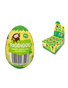 Jajko niespodzianka czekoladowe Fair Trade bezglutenowe - 20g - Toddidoo