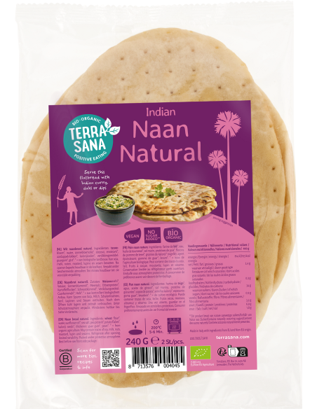 CHLEB NAAN BIO 240 g - TERRASANA